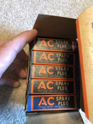 VINTAGE AC Spark Plugs USA (BOX OF 10) 4