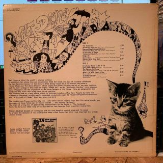 The Aristocats & Other Walt Disney Favorites - EX vinyl LP album - vintage 2