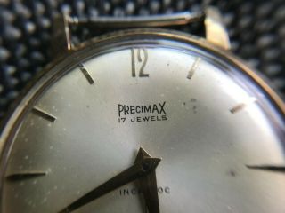 Vintage PRECIMAX 17 Jewels Cal.  320 WristWatch Swiss Made 3