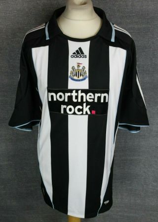 Vintage Newcastle United Home Football Shirt 07 - 09 Mens 3xl Rare Adidas