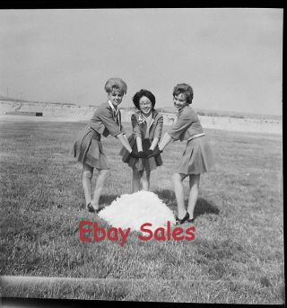 Z6 - Ah Vintage Photo Negative - Women - Cheerleaders