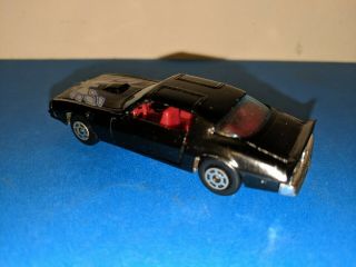 Vintage 1981 Pontiac Firebird Trans - Am Black Red Interior YatMing 1060 diecast 4