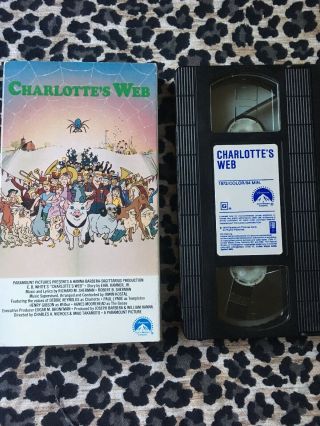 Vintage Charlotte ' s Web VHS (1988) Debbie Reynolds,  Henry Gibson,  Paul Lynde 3