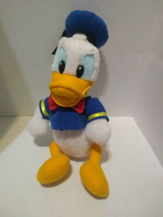 Vtg Disneyland Walt Disney World Donald Duck Plush 16 " Cloth Tag Soft Stuffed