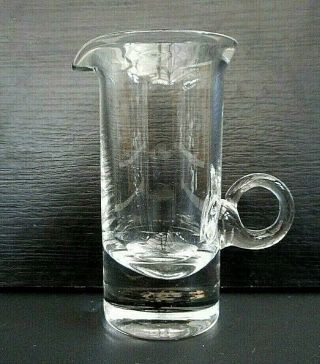 Vintage Dartington Glass Cream Jug Ft147 - 10 Cms (4 Inches) Tall - 65 Mls