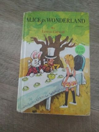 1970 Edition Of " Alice In Wonderland " By Lewis Carroll Vintage