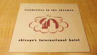 Vintage Photograph Chicago International Hotel Sherman Photo Girls At Bar 1940 