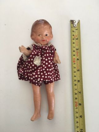 Vintage Arranbee " R&b Doll Co " Composition Doll 9 " W/clothes Set