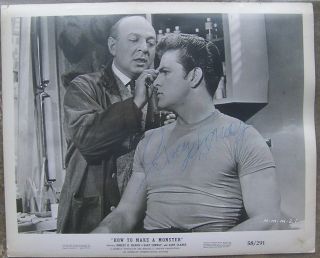 Gary Conway " How To Make A Monster " Vintage Autograph Photo