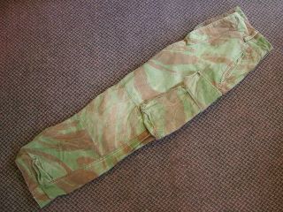 Vintage French Foreign Legion Lizzard Pattern Camo Combat Trousers,  30 " X 27 "
