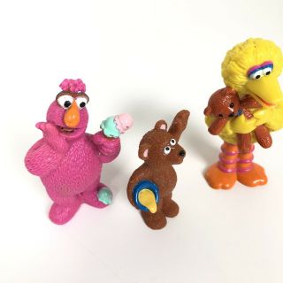 3 Vintage 1997 Sesame Street Big Bird,  Baby Bear,  Telly 3 