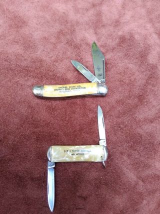 Two Vintage Imperial Advertising Pocket Knifes,
