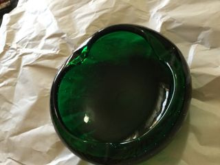 Vintage Murano Art Glass Controlled Bubble Ashtray/bowl - 7.  25 " W X 2.  5 " D
