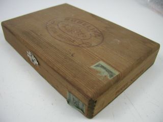 Vintage Cigar Box Wood Old Age Hardware Rubelina Special Selection
