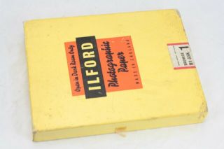Vintage 100 Shts 18x24cm Ilford Bromide Photographic Paper (unopened?)