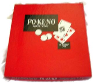 Vintage 1960s Po - Ke - No Us Playing Card Co Board Game - Poker Bingo Keno Cards
