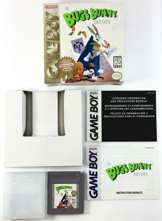 (rb124) Rare & Authentic Vintage Nintendo Game Boy Gb The Bugs Bunny Crazy Castle