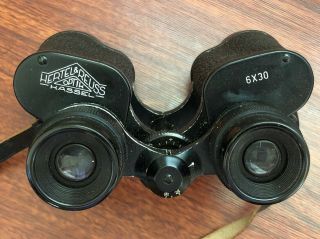 Vintage Hertel & Reuss 8 X 30 Binoculars Optics In