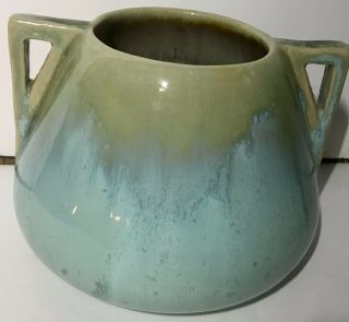 Vintage Fulper Pottery Two Handle Jar 5” 