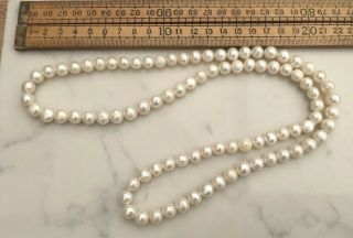 A Vintage Or Modern Freshwater Pearl Necklace,  Weighty