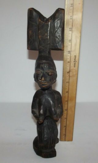 Vintage Hand Carved African Style Statue