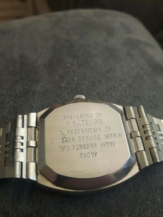 Rotary vintage quartz presentation mens watch,  spares not. 4