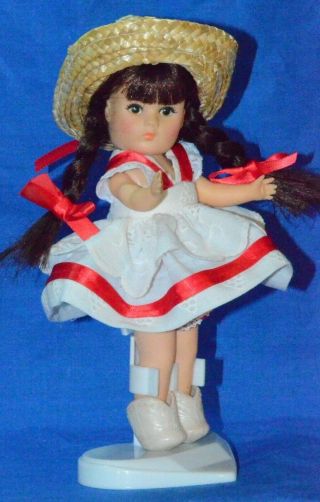 Vogue Dolls 1982 Vogue 8 " Ginny Doll Vinyl Painted Eyes " Cowgirl "
