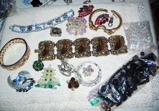 Vintage Group Jewelry For Repair,  Salvage,  Crafts