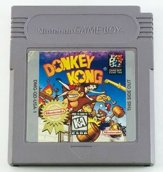 (g707) Authentic Vintage Nintendo Game Boy Gb Gbc Gba & Gbasp Donkey Kong