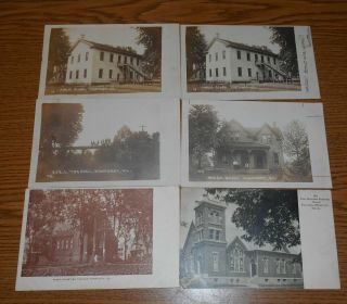 6 Vintage Kinmundy Illinois Post Cards - Early 1900 