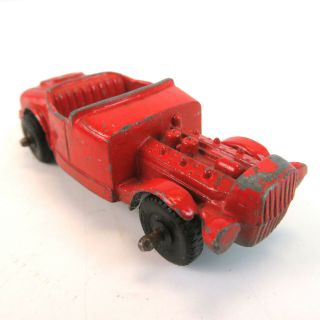 Vtg Tootsietoy Ford Model B Flathead Hot Rod Roadster 3 " Red Die Cast Toy Car