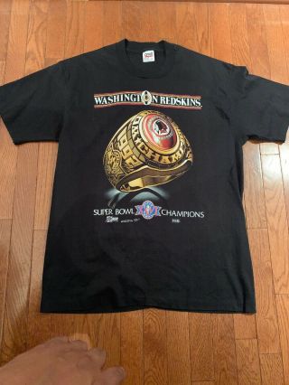 Vintage Washington Redskins Bowl Ring T Shirt Salem Sportswear Adult Xl
