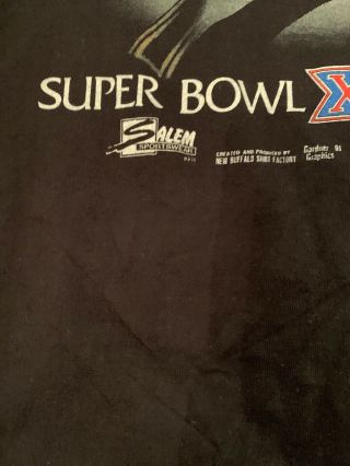 Vintage Washington Redskins Bowl Ring T Shirt Salem Sportswear Adult XL 4