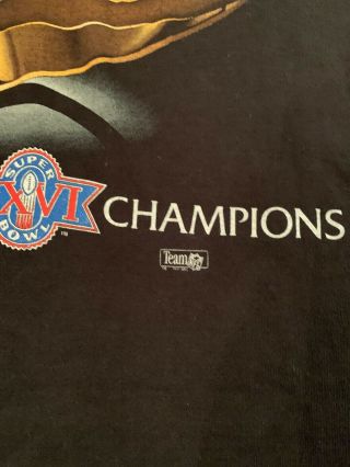 Vintage Washington Redskins Bowl Ring T Shirt Salem Sportswear Adult XL 5