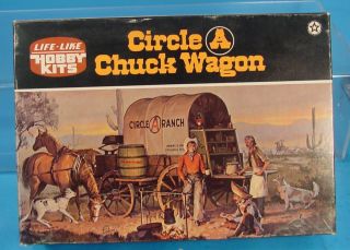 1/48 Scale Vintage Life - Like 09680 Circle A Ranch Chuck Wagon Plastic Model Kit