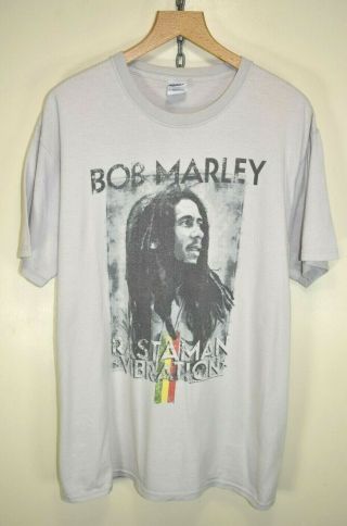 Bob Marley Official Zion Rootswear Rare Vintage T - Shirt Tour Concert Album L