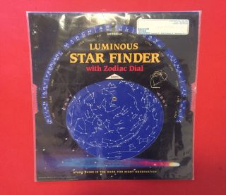 Vintage 1986 Luminous Star Finder With Halley 