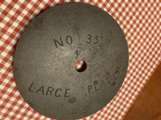 Vintage Large Plate No.  35 for Enterprise Sausage Stuffer Lard Press 4