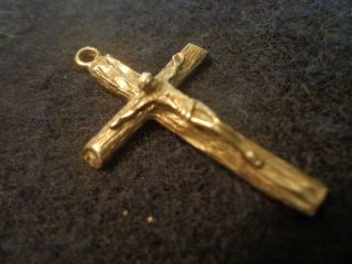 Vtg Sterling Silver 925 Crucifix Pendant Cross