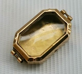 Vintage 1930s Arthur G Rendell 9ct Solid Gold Ladies Hinged Wrist Watch Case