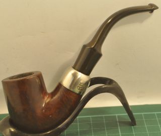 Looking/condition Vintage Smooth Bent " K&p Petersons " 313 Shape Pipe.