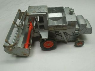 Vintage Ertl Allis Chalmers Gleaner Combine Farm Toy 1/32 Silver Seeder - Parts