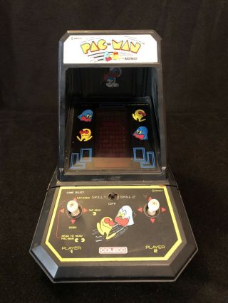 Vtg Coleco Midway Pac Man Table Top Mini Arcade Game