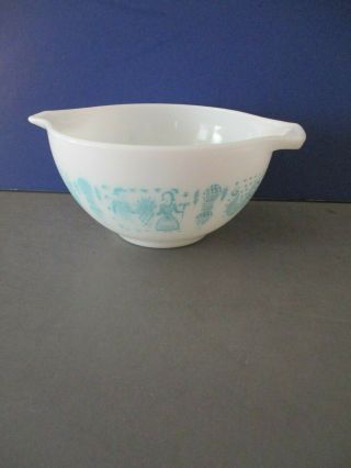 Vintage Pyrex Amish Turquoise Mixing Bowl 1 1/2 Pt 441