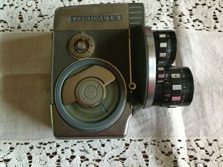 Rare Vintage Yashica 8 - E III Wind Up Movie Camera W/ 6 Lens - 4