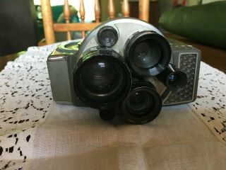 Rare Vintage Yashica 8 - E III Wind Up Movie Camera W/ 6 Lens - 5