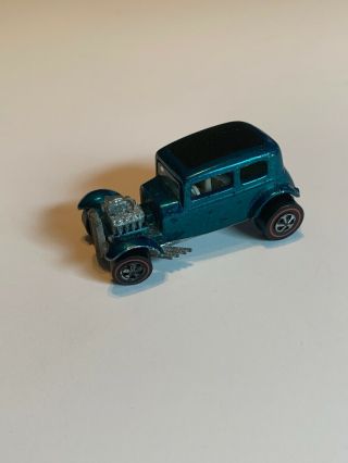 Rare Vintage 1968 Mattel Hot Wheels Redline 32 Ford Vicky Classic Car Blue/green