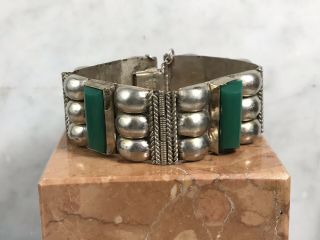 Vintage Alpaca Silver Mexican Bracelet