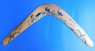 Vintage East Coast Australian Aboriginal Boomerang Metung 1958.