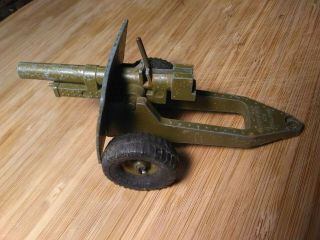 Vintage Britains Ltd Artillery Toy Cannon Cap Gun Cast Metal England